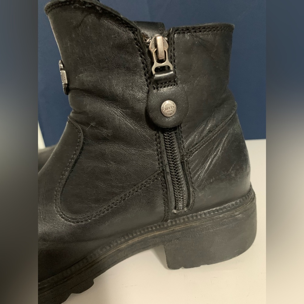 Harley-Davidson Black Leather Women's Combat Moto Boots - Picture 9 of 12